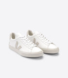 Veja Campo Chromefree Leather Trainers - White/Natural - Escape Menswear