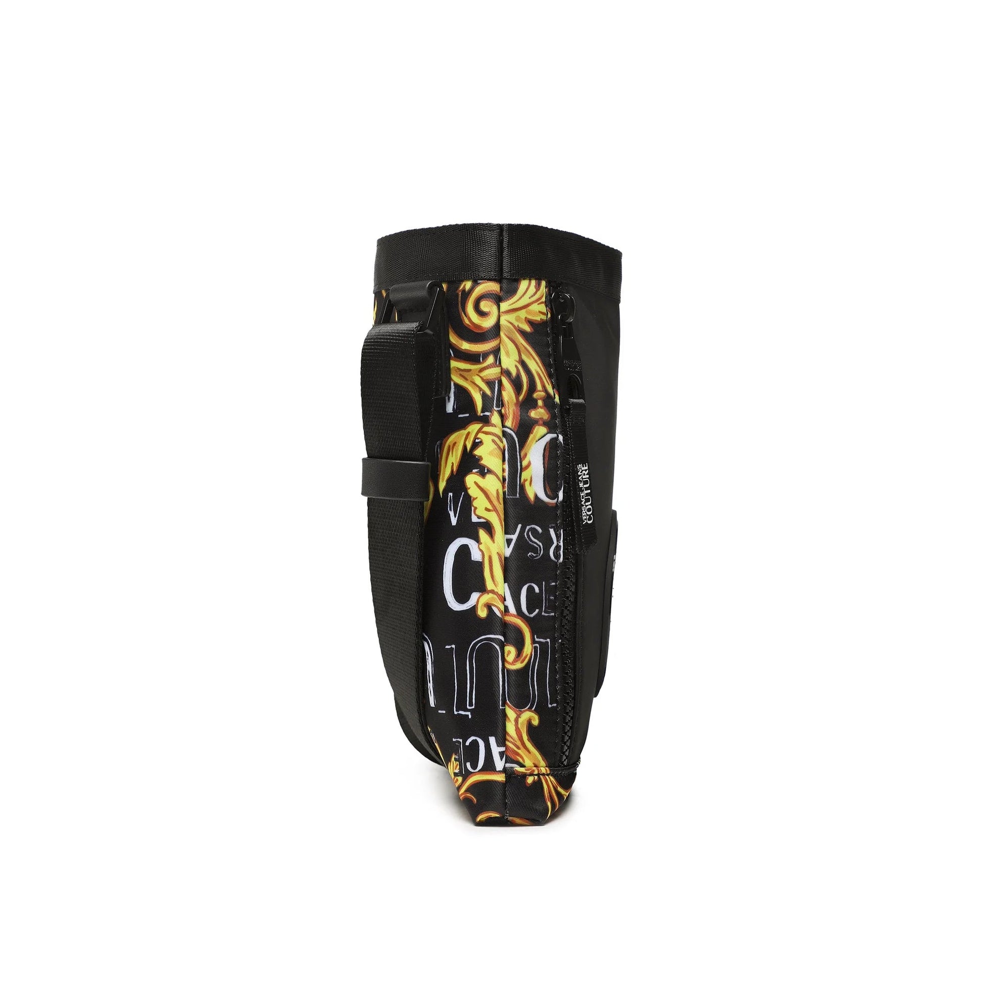 Versace JC Range Logo Sketch Bag - G89 Black/Gold - Escape Menswear