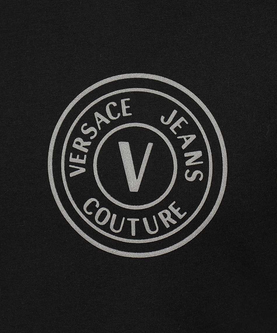 Versace Jeans Couture 73GAHT27 V-Emblem Thick Foil T-Shirt - C89 Black - Escape Menswear