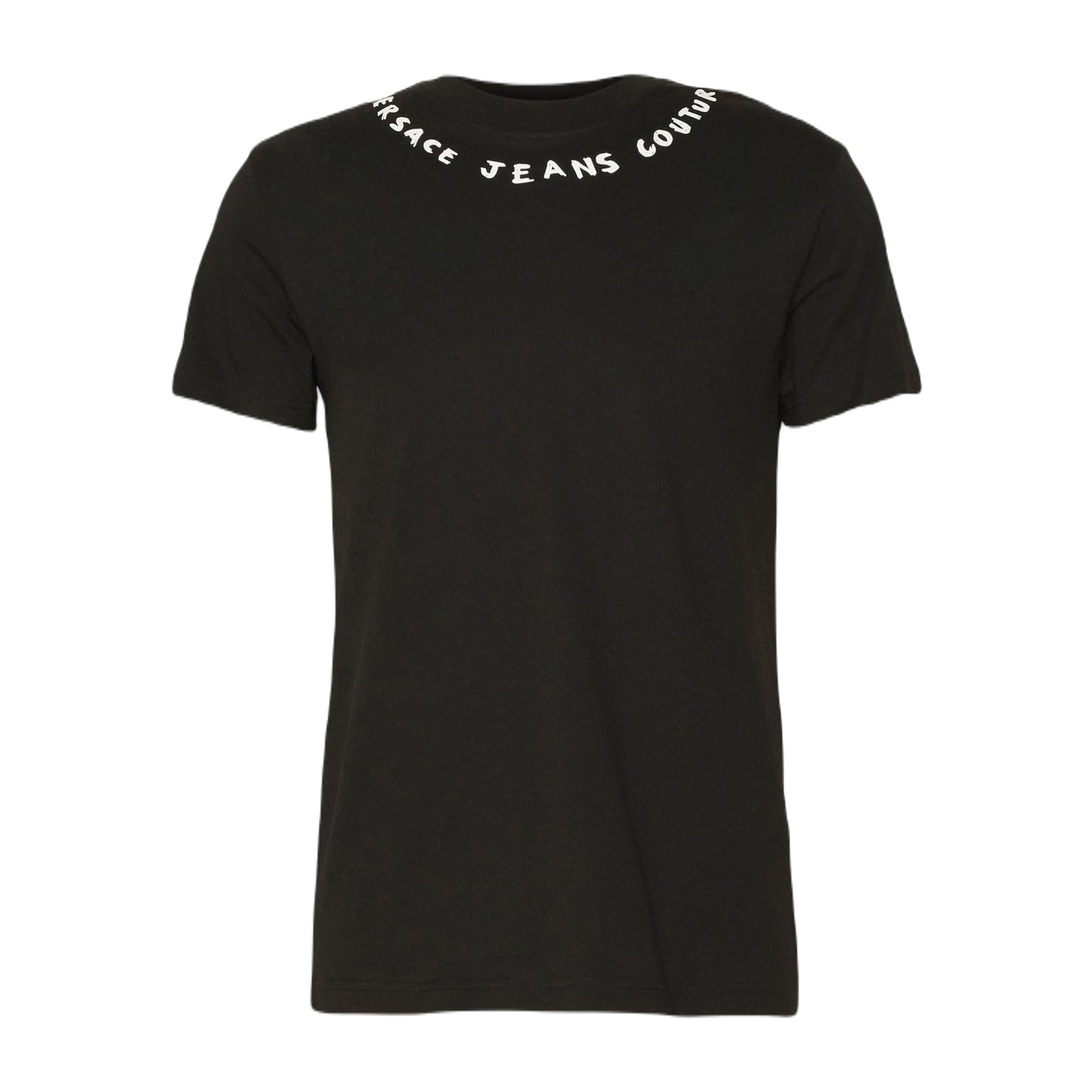 Versace Jeans Couture Collar Logo T-shirt - 899 Black - Escape Menswear
