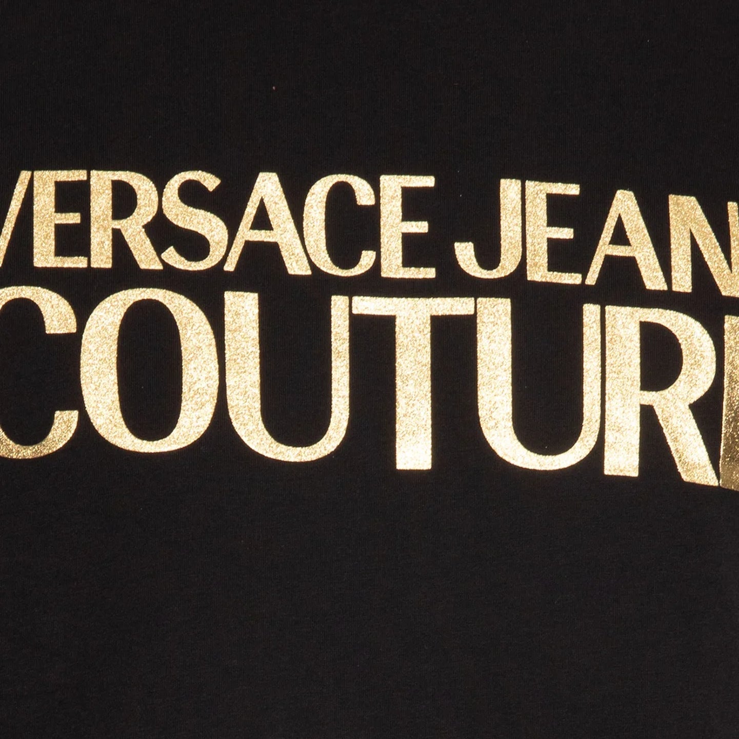Versace Jeans Couture Logo Foil T-Shirt - G89 Black - Escape Menswear