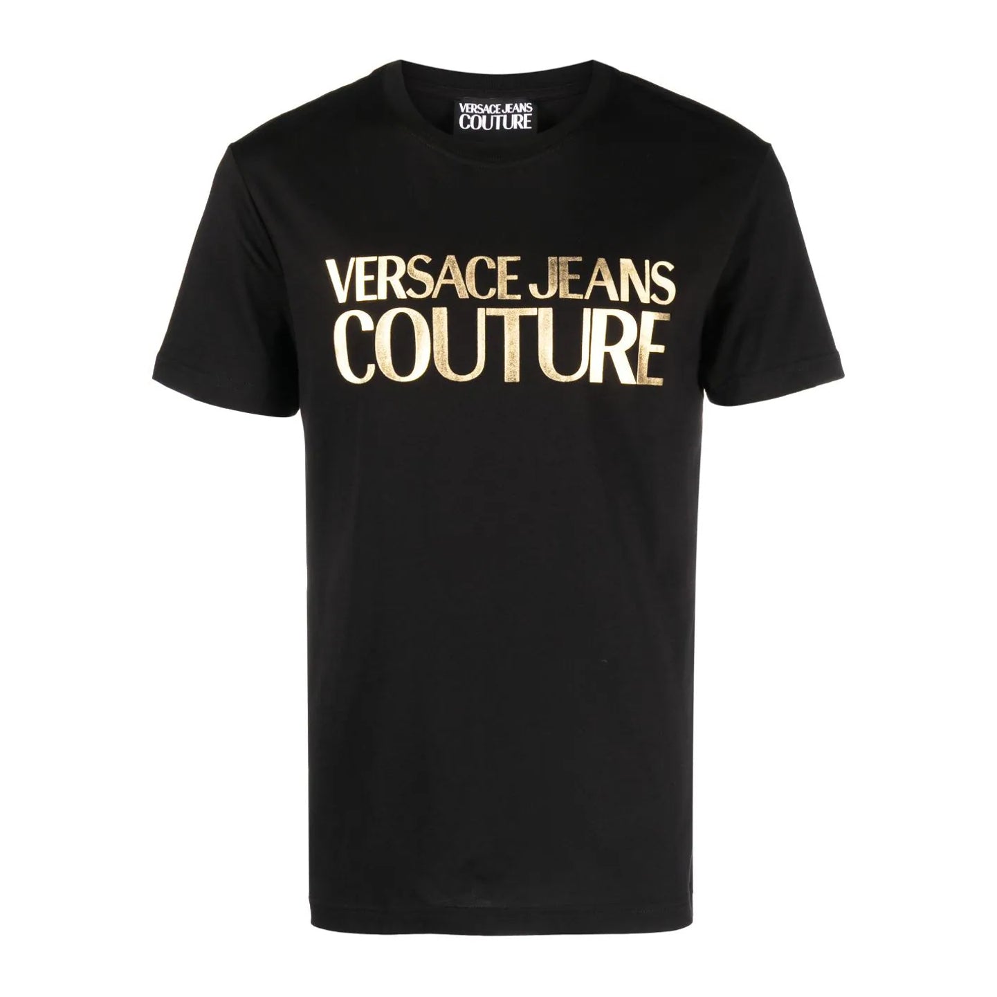 Versace Jeans Couture Logo Foil T-Shirt - G89 Black - Escape Menswear