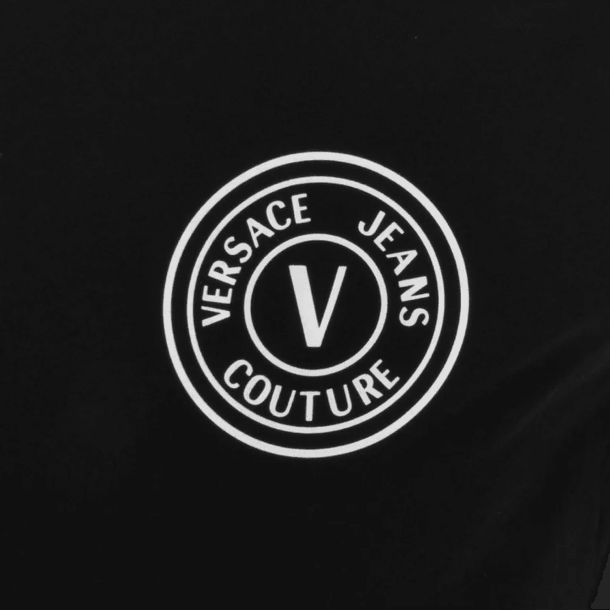 Versace Jeans Couture V Emblem Logo T-Shirt - L01 Black - Escape Menswear
