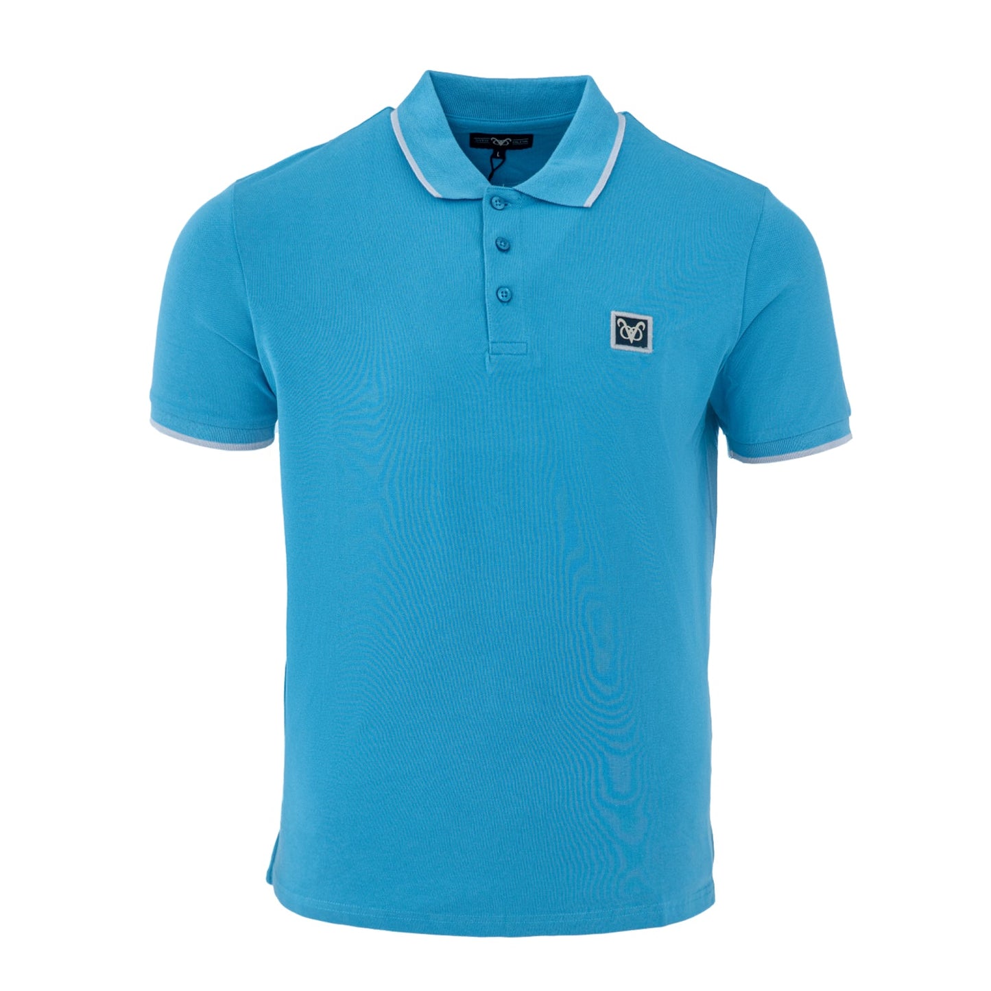 Vito Oliva VOO Tip Polo Shirt - Sky Blue - Escape Menswear