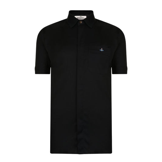 Vivienne West S25DL0412 Short Sleeve Shirts - 900 Black - Escape Menswear